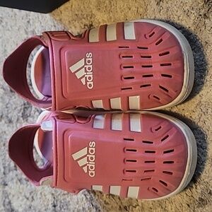 Toddler girl Adidas sandals size 10